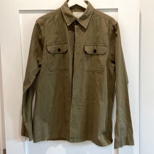 The Idle Man Twin pocket over shirt Olive